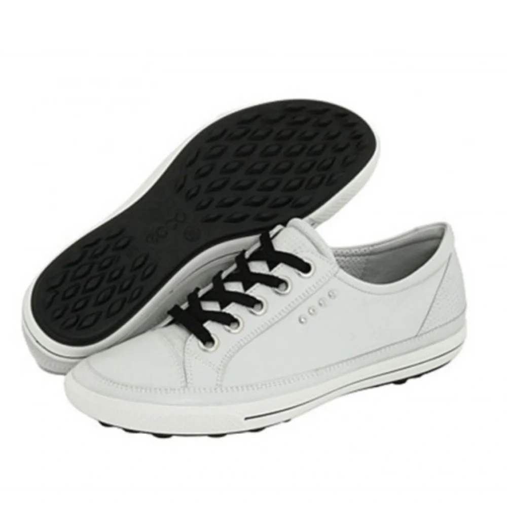 Ecco White Leather Goya Golf Street Shoes size 38